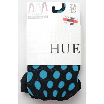 Hue Layered Net NEW Womens S/M Blue/Black Trendy Nylon/Spandex Stretch Sale $18